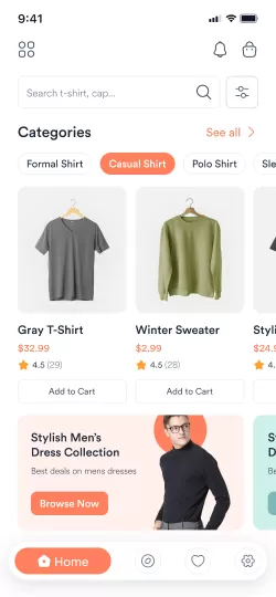 ecommerce mobile app